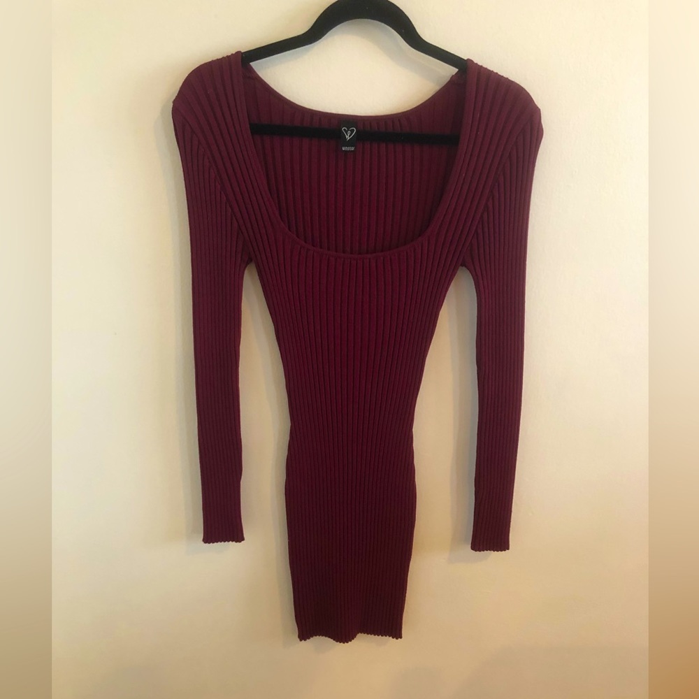 Windsor Sweater Dress, Fitted, Warm and Cozy, sz Small